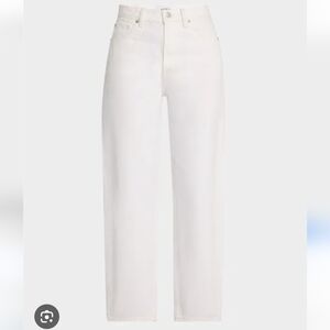 Pistola Monroe crop women's white high rise cigarette jeans size 31